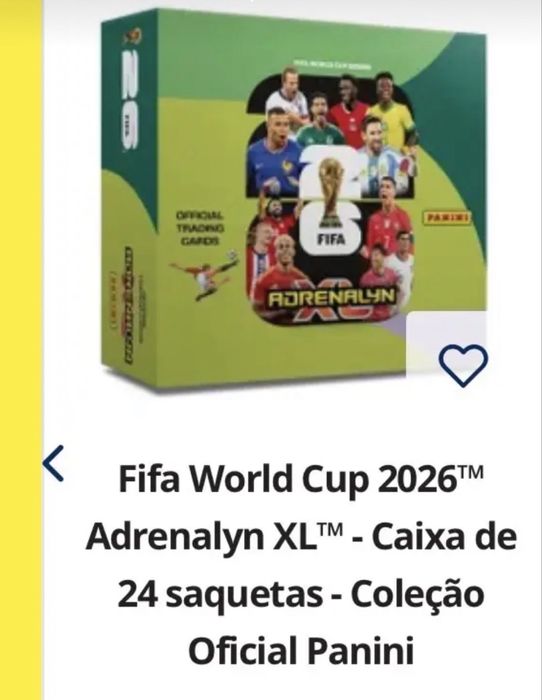 Caixa de Cards oficiais Mundial 2026
