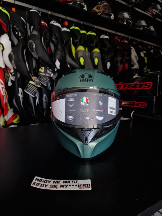Kask AGV K3 MATT SALVIA GREEN rozmiar 'L !Gratis!