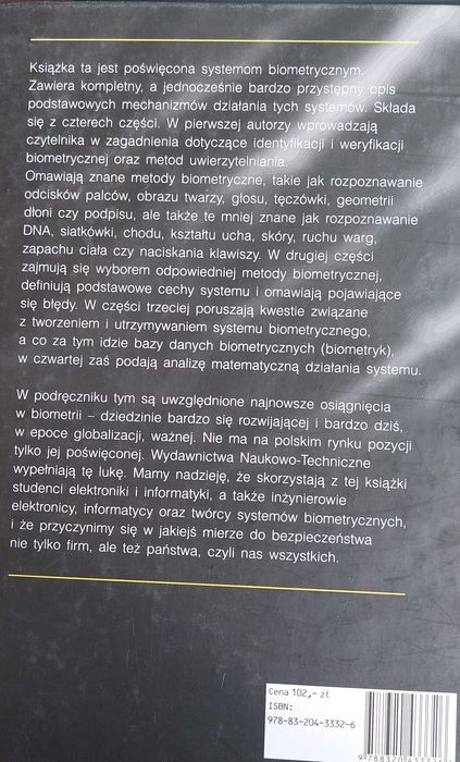 "Biometria", książka Ruuda M. Bolle i 4 innych autorów