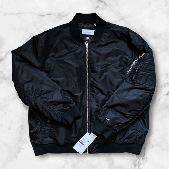 -45% XXL 52 54 Calvin Klein нейлововий чорний бомбер ветровка куртка