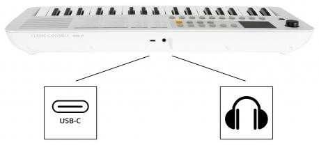 Mini teclado de viagem