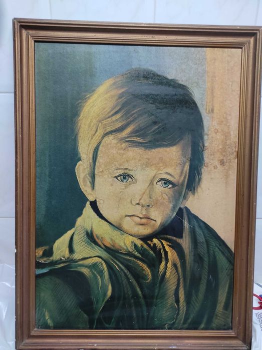Quadro  do menino da  lágrima