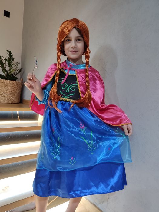 Anna Kraina Lodu nowa suknia, przebranie 7-9 lat