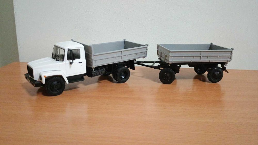 Масштабная модель 1/43 Сцепка (конверсия) грузовик с прицепом!: 2