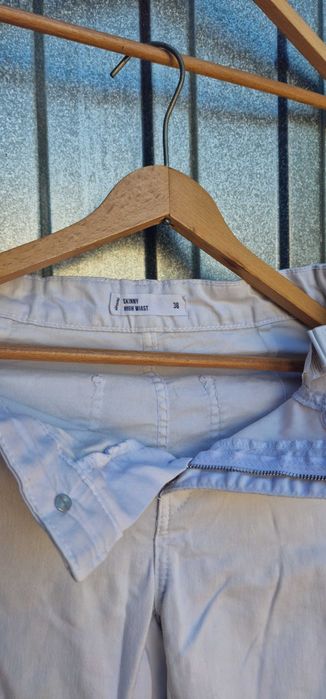 Sinsey białe jeansy skinny M