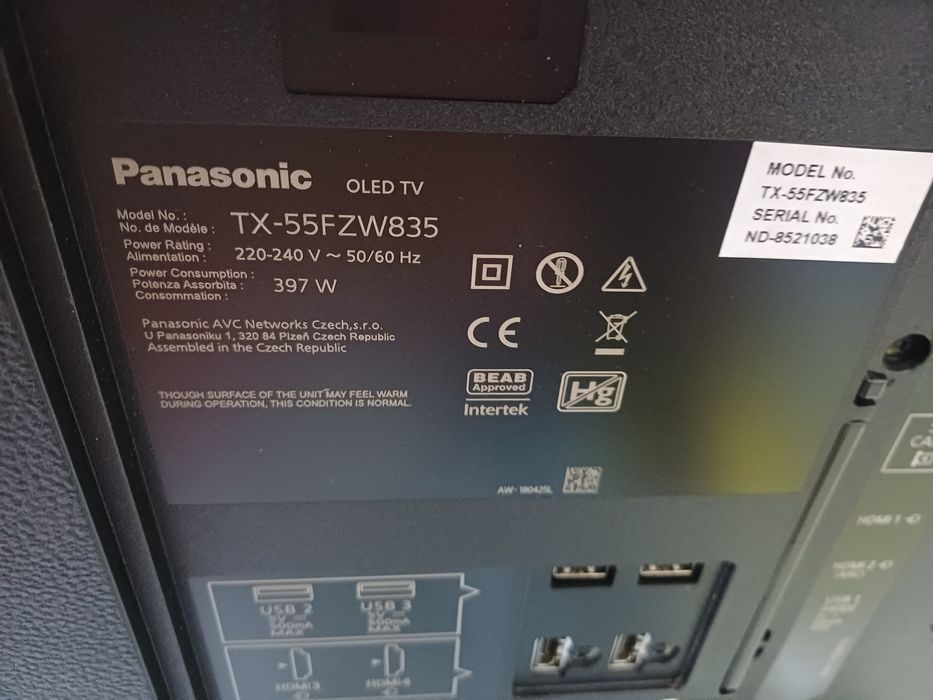 Oled Panasonic TX-55FZW835 ultra 120 Гц телевізор 55 дюймів
