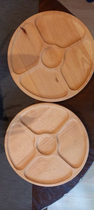 Deska bukowa do serwowania przekąsek 33cm.