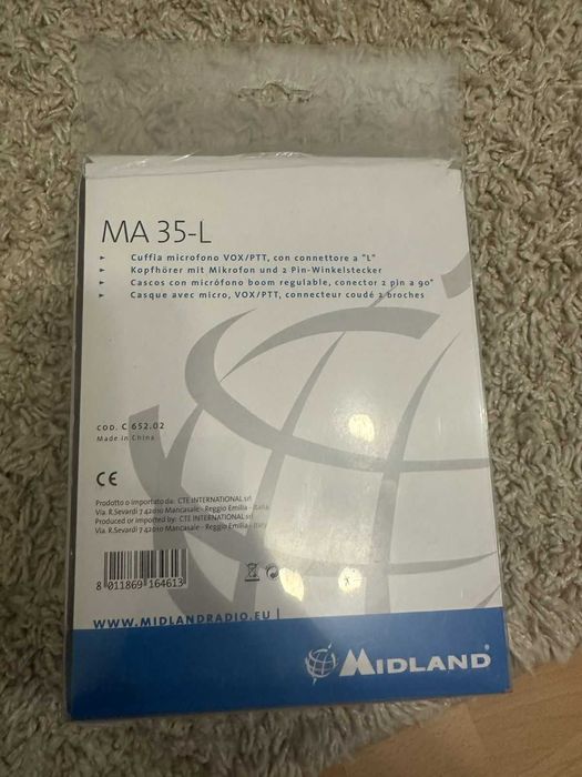 Midland MA35-L zestaw słuchawkowy