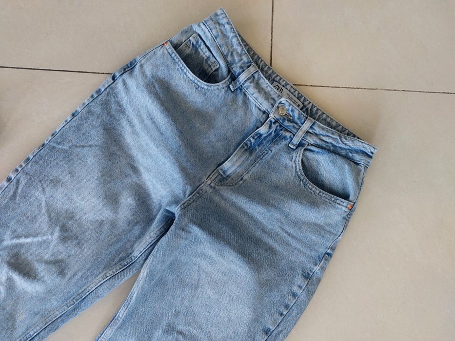 ZARA jeansy mom fit straight 38 M