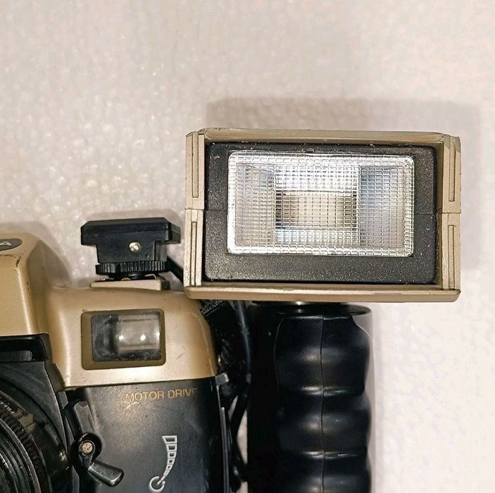 Vintage Olympia NK4040 35mm Film Camera w/ External Flash & Case