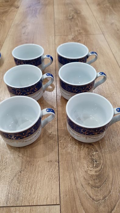 Zestaw kawowy porcelana 12 sztuk