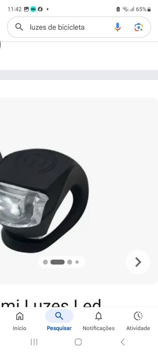 Luzes de bicicleta novas