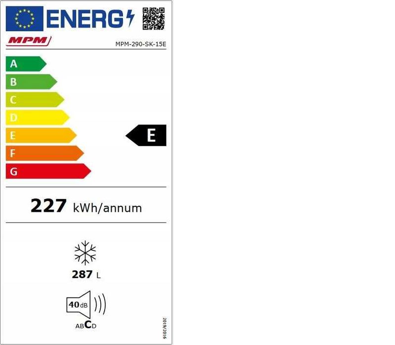 Zamrażarka Skrzyniowa MPM-290-SK-15E A++/E Duża 287L Dostępna od Ręki