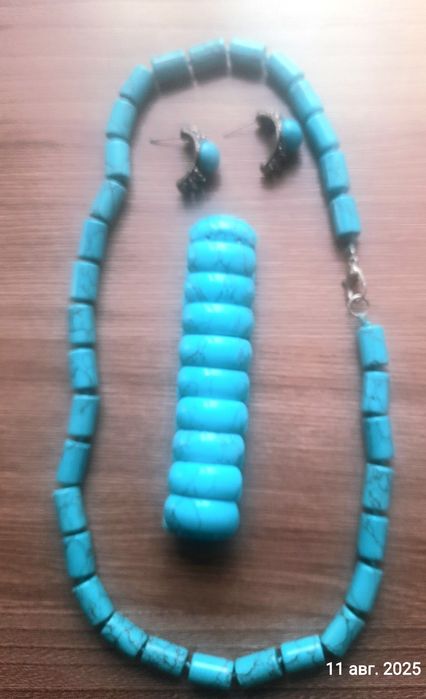Комплект из бирюзы