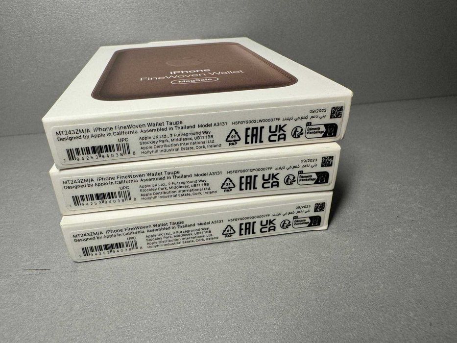 Шкіряний магнітний гаманець Apple with MagSafe, Taupe Новий! MT243