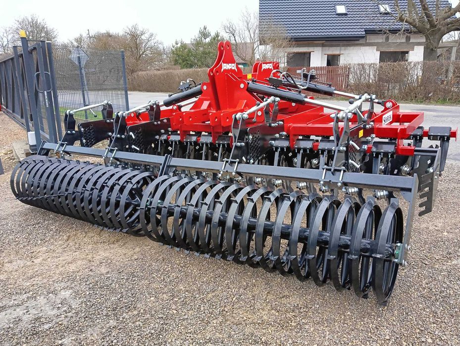 BRONA TALERZOWA JANPOL ciężka/ 4m/5m 4 siłowniki/ wał daszkowy fi600