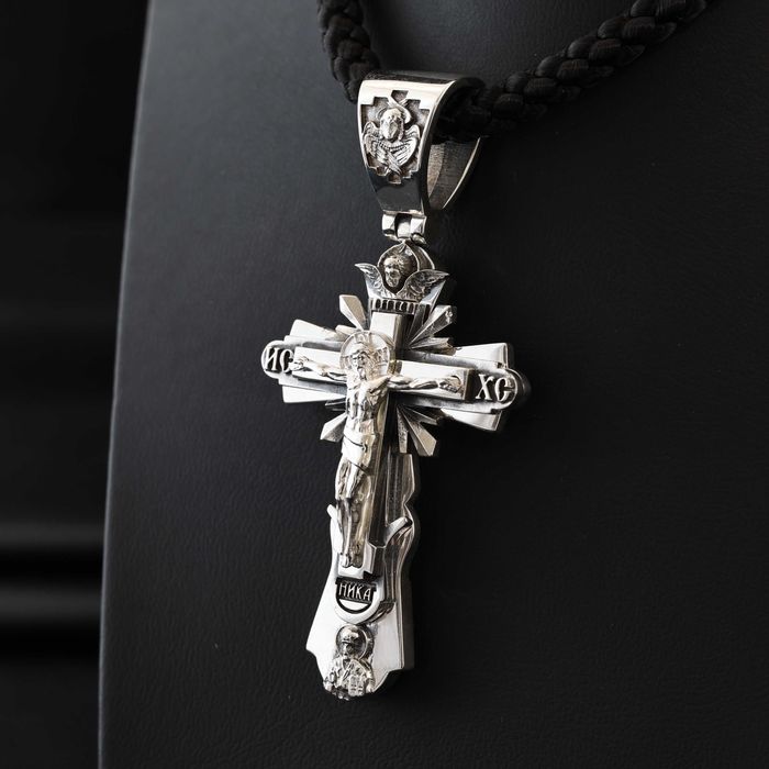 Масивний срібний хрестик ЛУЧІ вагою 28.8 грам