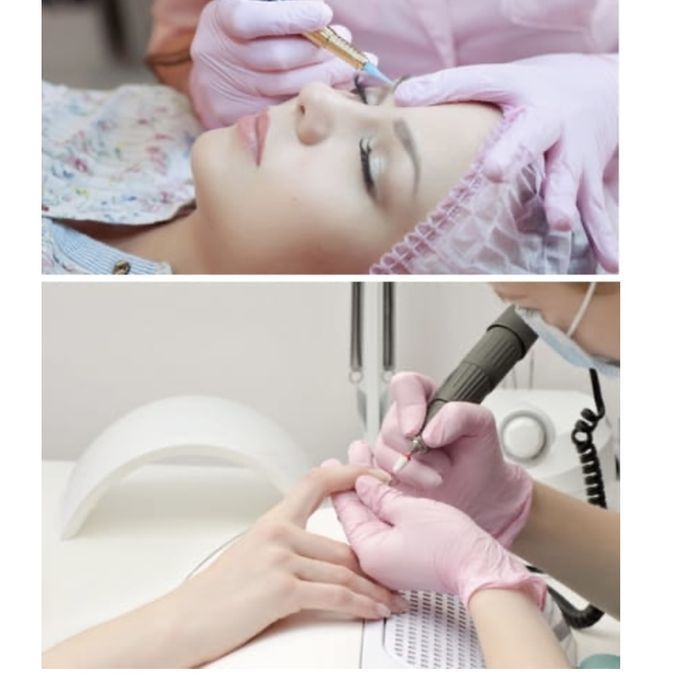 Rękawice Nitrylowe 100 Szt. 9-L Nitrylex Pink - 10 Szt.