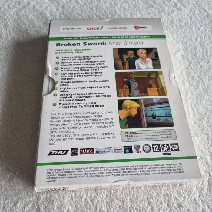 Broker Sword Aniol Smierci PC Polskie wydanie