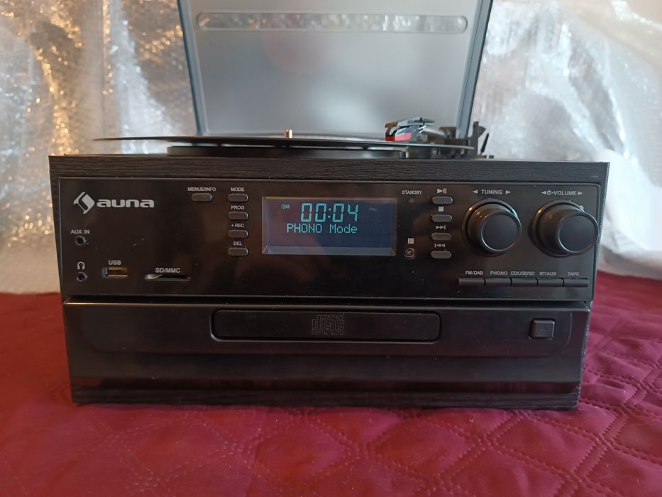 Програвач вінілу, Auna Oakland DAB, BT, FM, USB, CD, SD, TAPE