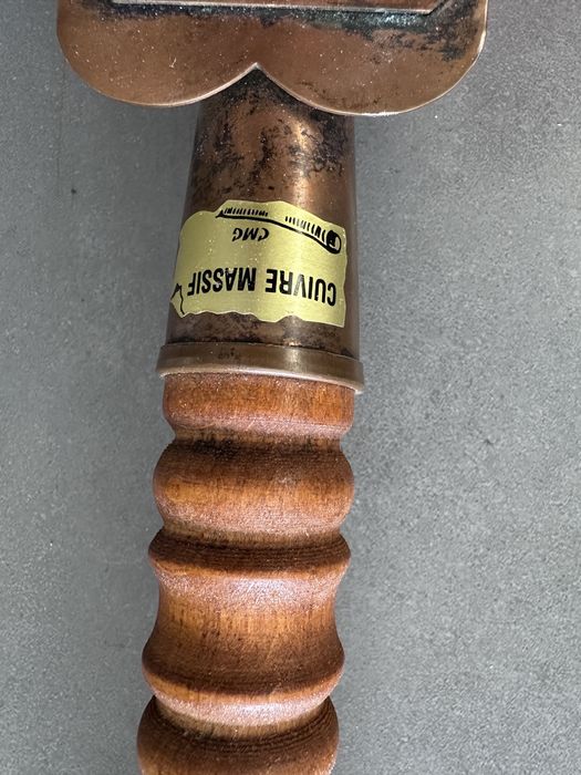 Antigo Aquecedor de Cama em Cobre – CUIVRE MASSIF – Raro e Decorativo