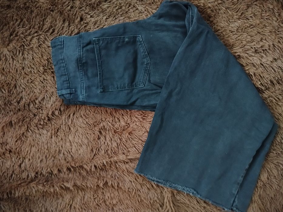 Чорні джинси кюлоти, розмір 40