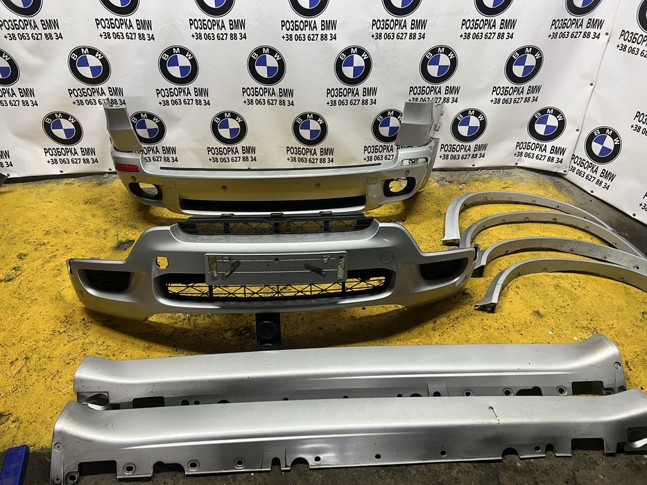 М пакет bmw e70 x5 бмв обвіс бампер арки пороги дорестайл