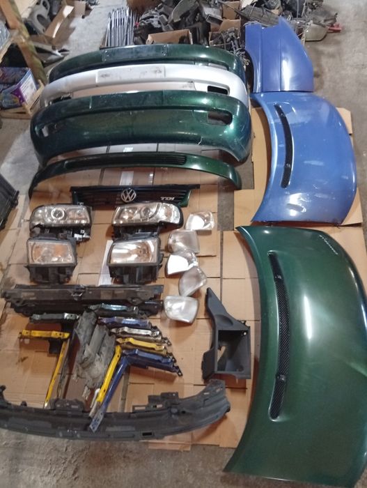 VW T4 Lift Zderzak Maska Lampy Grill Blenda Chłodnica
