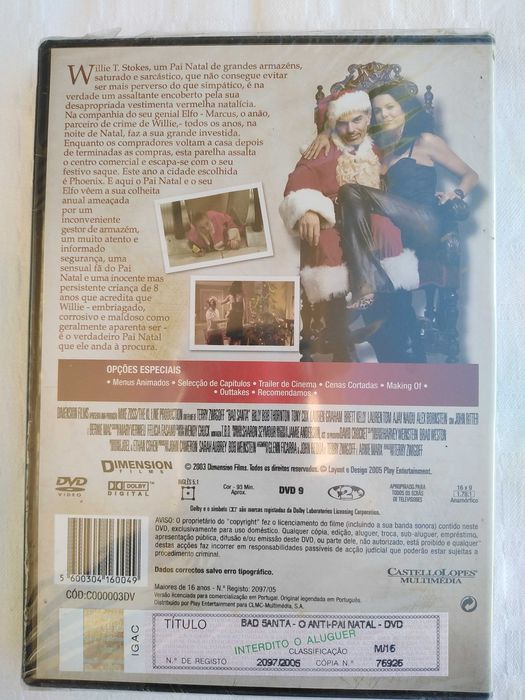 DVD Bad Santa Embalado