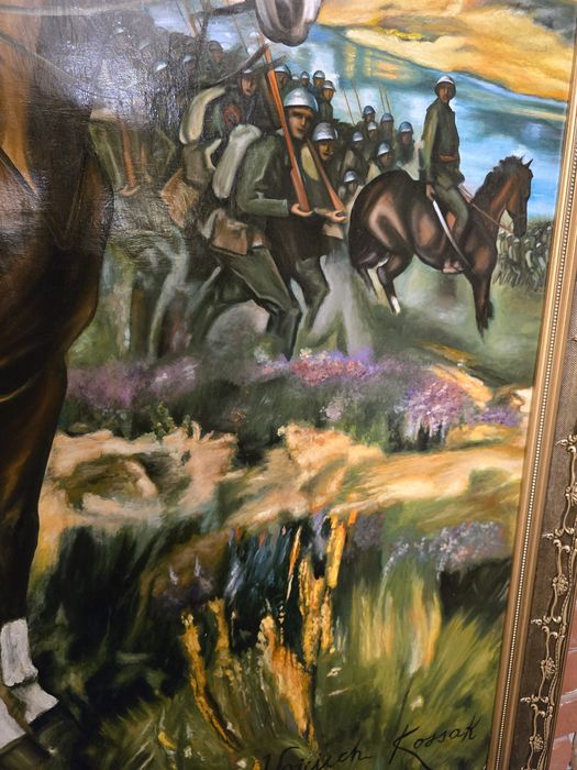 Obraz Piłsudski na Kasztance Kossak replika płótno olej