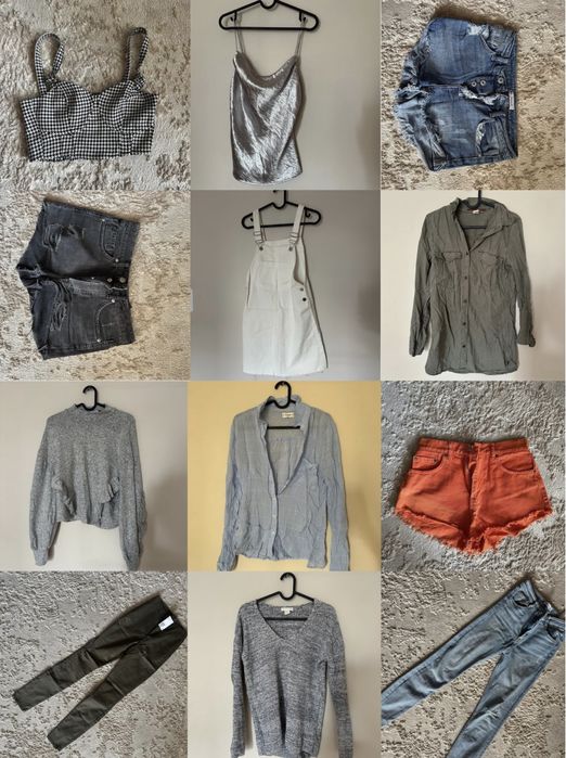 Karton ubrań (ponad 80 sztuk)