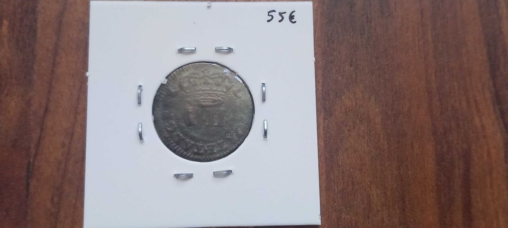 Moeda Real e Meio 1703 D. Pedro II