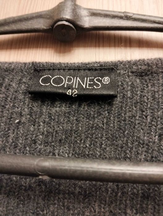 Длинный тёплый свитер пуловер Copines 70% шерсть 20% ангора р.48-54