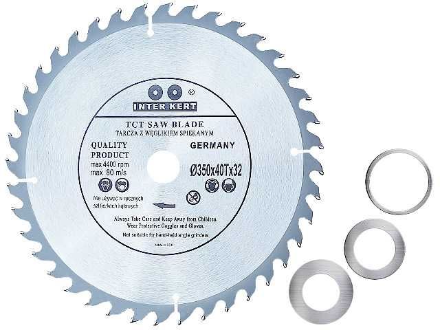 Tarcza Piła do cięcia drewna drzewa WIDIA WIDIOWA INTERKERT 350 x 32 30 40T