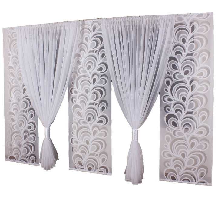 Firana do salonu elegancka komplet