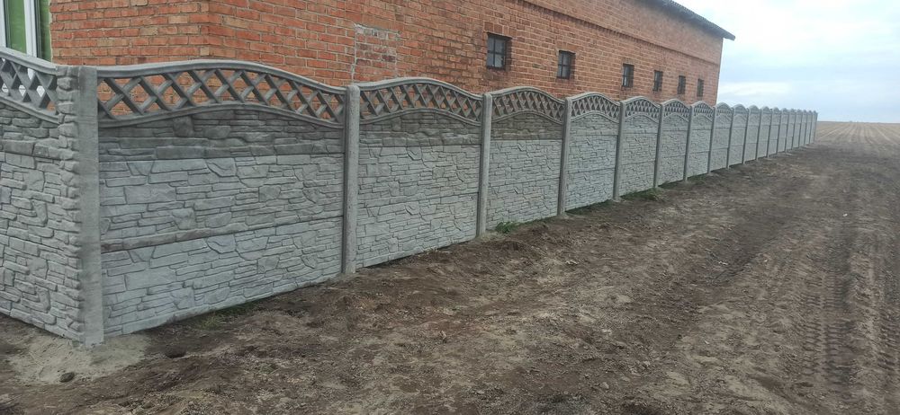 Ogrodzenia betonowe, duży wybór wzorów, PRODUCENT