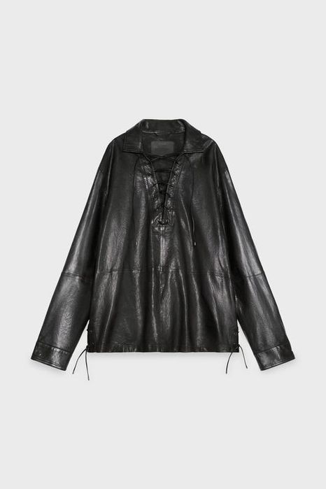 Шкіряна сорочка Zara Лімітована колекція Стівен Майзел, Нью-Йорк