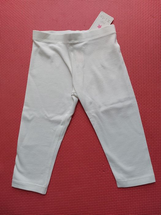 Nowe białe spodnie rybaczki 98