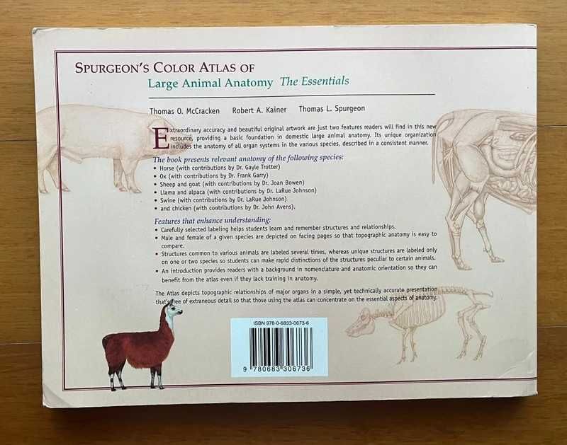 Spurgeon'S Color Atlas Of Large Animal Anatomy - The Essentials