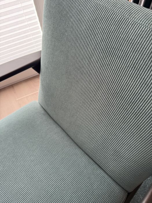 Fotel Ikea Ekenaset (szaroturkusowy sztruks)