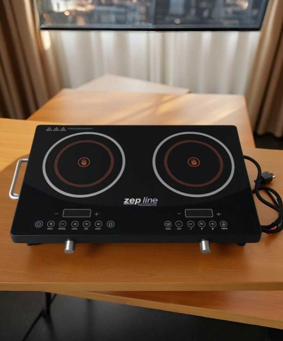 Інфрачервона електроплита двоконфорочна під любий посуд