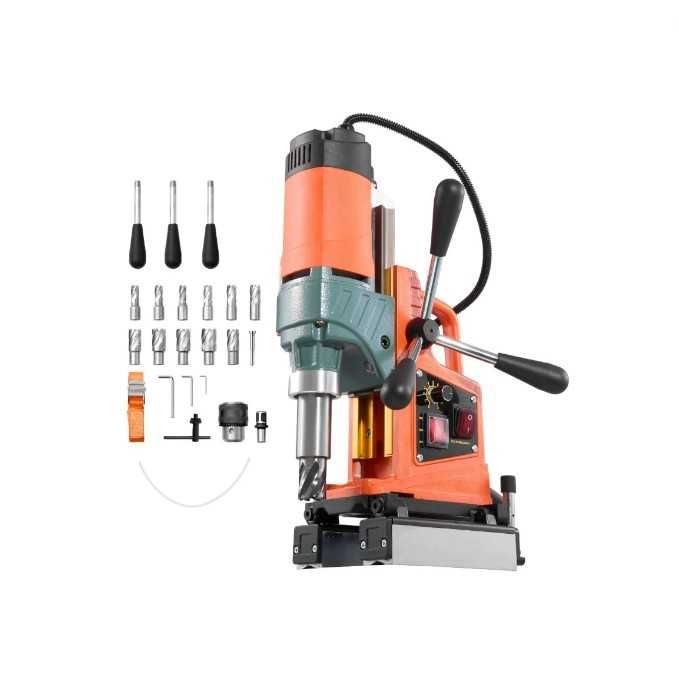 Wiertarka magnetyczna 1400W 850 obr/min rdzeniowa 50mm + 11 wierteł