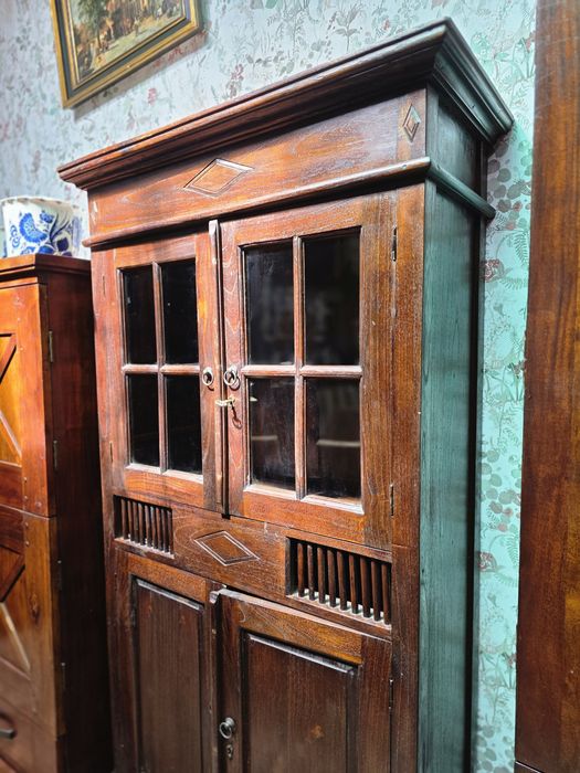 Witryna kolonialna tekowa 100 cm  # 1539 Stylowy Węgrów