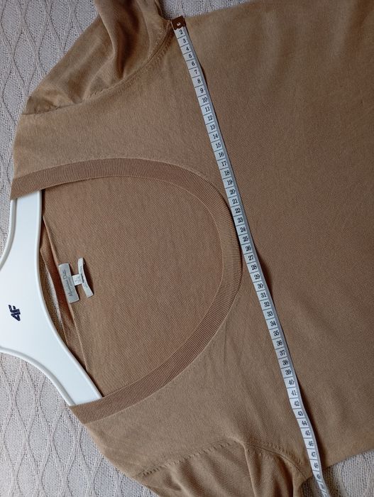 MASSIMO DUTTI M-L niesamowity włoski sweterek jedwab i bawełna