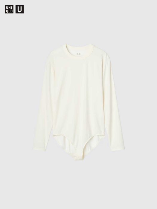 Боді комбідрес airism з довгим рукавом uniqlo