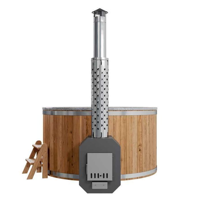 Balia ogrodowa Polar SPA Light 195 Hot z piecem zewnętrznym