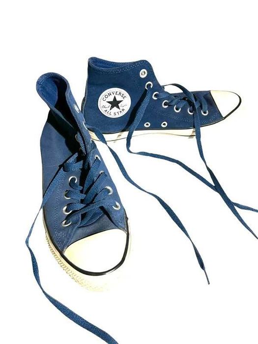 Świetne stylowe buty Converse niebieskie z zamszu stylowe rozmiar 38