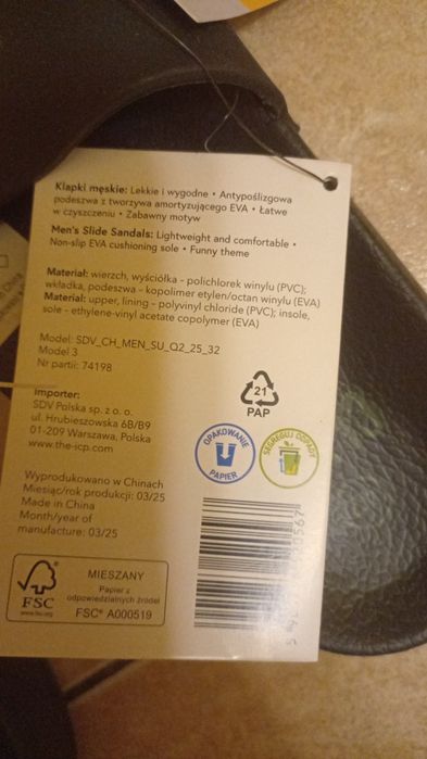 Klapki Męskie Cleve