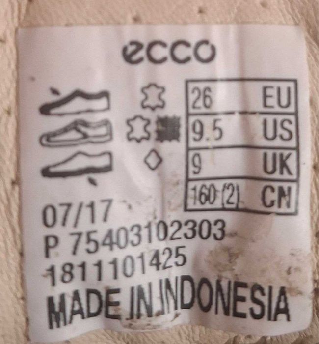 Черевики демісезонні Ecco, 26 розмір