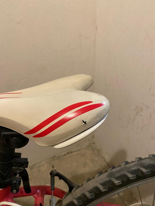 Rower Kross dziecięcy różowo-biały